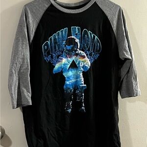 Pink Floyd Dark Side of the Moon Raglan Band Tee Licensed
